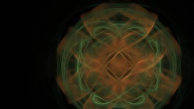 Fantezi kaotik renkli fraktal desen. Soyut Fraktal şekiller. 3D render resimde arka plan veya duvar kağıdı.