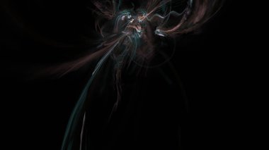 Fantezi kaotik renkli fraktal desen. Soyut Fraktal şekiller. 3D render resimde arka plan veya duvar kağıdı.