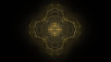 Fantezi kaotik renkli fraktal desen. Soyut Fraktal şekiller. 3D render resimde arka plan veya duvar kağıdı.