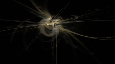 Fantezi kaotik renkli fraktal desen. Soyut Fraktal şekiller. 3D render resimde arka plan veya duvar kağıdı.