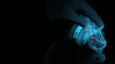 Fantezi kaotik renkli fraktal desen. Soyut Fraktal şekiller. 3D render resimde arka plan veya duvar kağıdı.