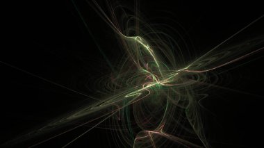 Fantezi kaotik renkli fraktal desen. Soyut Fraktal şekiller. 3D render resimde arka plan veya duvar kağıdı.