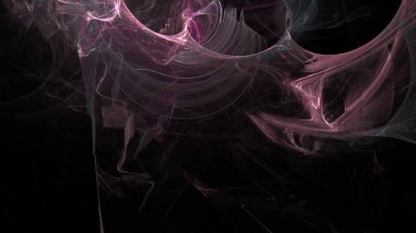 Fantezi kaotik renkli fraktal desen. Soyut Fraktal şekiller. 3D render resimde arka plan veya duvar kağıdı.