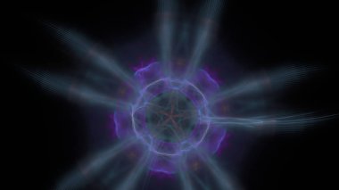 Fantezi kaotik renkli fraktal desen. Soyut Fraktal şekiller. 3D render resimde arka plan veya duvar kağıdı.