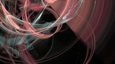 Fantezi kaotik renkli fraktal desen. Soyut Fraktal şekiller. 3D render resimde arka plan veya duvar kağıdı.