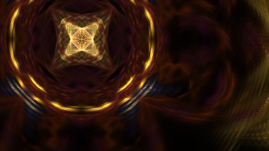 Fantezi kaotik renkli fraktal desen. Soyut Fraktal şekiller. 3D render resimde arka plan veya duvar kağıdı.