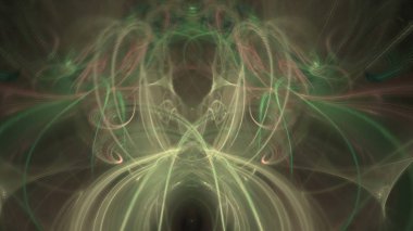 Fantezi kaotik renkli fraktal desen. Soyut Fraktal şekiller. 3D render resimde arka plan veya duvar kağıdı.