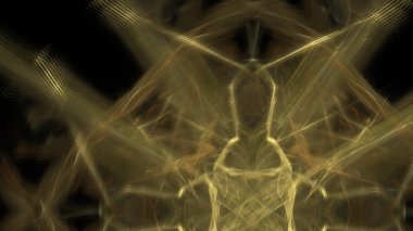 Fantezi kaotik renkli fraktal desen. Soyut Fraktal şekiller. 3D render resimde arka plan veya duvar kağıdı.