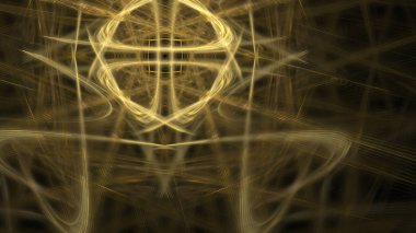 Fantezi kaotik renkli fraktal desen. Soyut Fraktal şekiller. 3D render resimde arka plan veya duvar kağıdı.