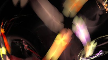 Fantezi kaotik renkli fraktal desen. Soyut Fraktal şekiller. 3D render resimde arka plan veya duvar kağıdı.