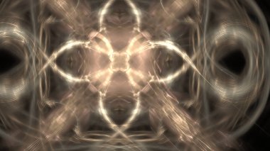 Fantezi kaotik renkli fraktal desen. Soyut Fraktal şekiller. 3D render resimde arka plan veya duvar kağıdı.