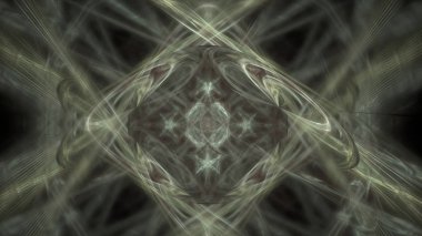 Fantezi kaotik renkli fraktal desen. Soyut Fraktal şekiller. 3D render resimde arka plan veya duvar kağıdı.