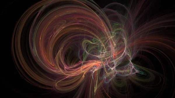 Fantezi kaotik renkli fraktal desen. Soyut Fraktal şekiller. 3D render resimde arka plan veya duvar kağıdı.