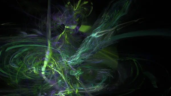 Fantezi kaotik renkli fraktal desen. Soyut Fraktal şekiller. 3D render resimde arka plan veya duvar kağıdı.