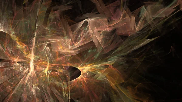 Fantezi kaotik renkli fraktal desen. Soyut Fraktal şekiller. 3D render resimde arka plan veya duvar kağıdı.