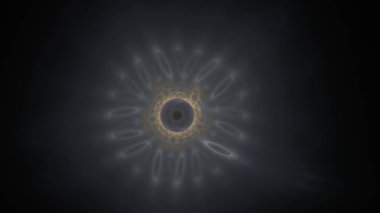 Fantezi kaotik renkli fraktal desen. Soyut Fraktal şekiller. 3D render resimde arka plan veya duvar kağıdı.