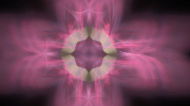 Fantezi kaotik renkli fraktal desen. Soyut Fraktal şekiller. 3D render resimde arka plan veya duvar kağıdı.