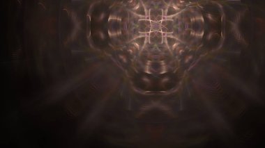 Fantezi kaotik renkli fraktal desen. Soyut Fraktal şekiller. 3D render resimde arka plan veya duvar kağıdı.