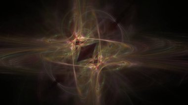 Fantezi kaotik renkli fraktal desen. Soyut Fraktal şekiller. 3D render resimde arka plan veya duvar kağıdı.