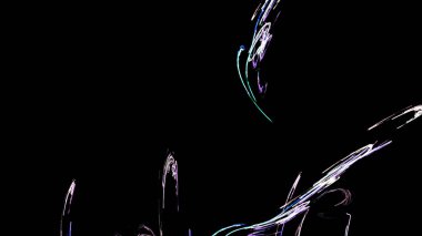 Fantezi kaotik renkli fraktal desen. Soyut Fraktal şekiller. 3D render resimde arka plan veya duvar kağıdı.