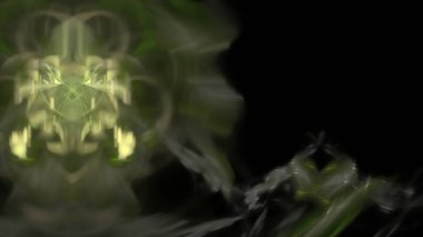 Fantezi kaotik renkli fraktal desen. Soyut Fraktal şekiller. 3D render resimde arka plan veya duvar kağıdı.