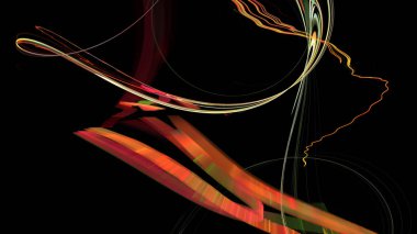 Fantezi kaotik renkli fraktal desen. Soyut Fraktal şekiller. 3D render resimde arka plan veya duvar kağıdı.