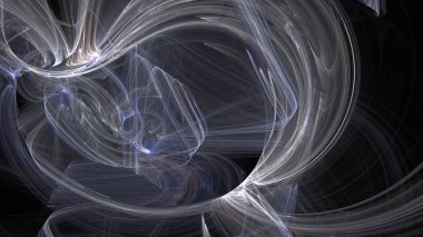 Fantezi kaotik renkli fraktal desen. Soyut Fraktal şekiller. 3D render resimde arka plan veya duvar kağıdı.