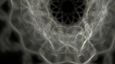 Fantezi kaotik renkli fraktal desen. Soyut Fraktal şekiller. 3D render resimde arka plan veya duvar kağıdı.