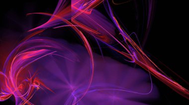 Fantezi kaotik renkli fraktal desen. Soyut Fraktal şekiller. 3D render resimde arka plan veya duvar kağıdı.