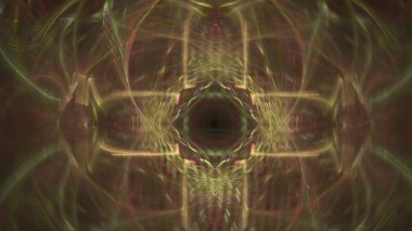 Fantezi kaotik renkli fraktal desen. Soyut Fraktal şekiller. 3D render resimde arka plan veya duvar kağıdı.