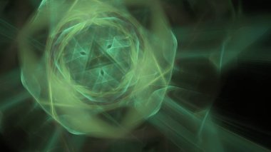 Fantezi kaotik renkli fraktal desen. Soyut Fraktal şekiller. 3D render resimde arka plan veya duvar kağıdı.