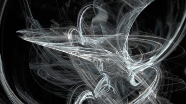 Fantezi kaotik renkli fraktal desen. Soyut Fraktal şekiller. 3D render resimde arka plan veya duvar kağıdı.