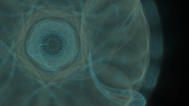 Fantezi kaotik renkli fraktal desen. Soyut Fraktal şekiller. 3D render resimde arka plan veya duvar kağıdı.