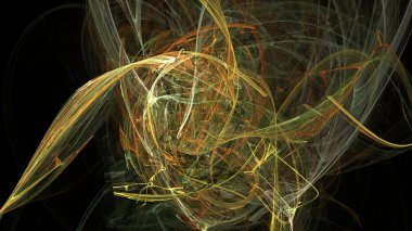 Fantezi kaotik renkli fraktal desen. Soyut Fraktal şekiller. 3D render resimde arka plan veya duvar kağıdı.