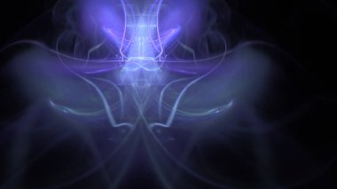 Fantezi kaotik renkli fraktal desen. Soyut Fraktal şekiller. 3D render resimde arka plan veya duvar kağıdı.