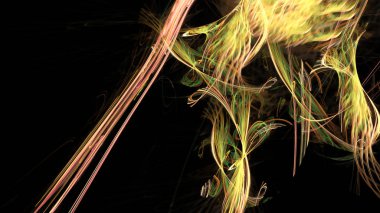 Fantezi kaotik renkli fraktal desen. Soyut Fraktal şekiller. 3D render resimde arka plan veya duvar kağıdı.