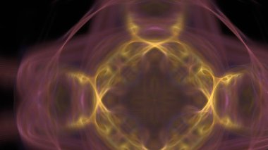 Fantezi kaotik renkli fraktal desen. Soyut Fraktal şekiller. 3D render resimde arka plan veya duvar kağıdı.