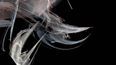 Fantezi kaotik renkli fraktal desen. Soyut Fraktal şekiller. 3D render resimde arka plan veya duvar kağıdı.