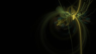 Fantezi kaotik renkli fraktal desen. Soyut Fraktal şekiller. 3D render resimde arka plan veya duvar kağıdı.