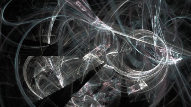 Fantezi kaotik renkli fraktal desen. Soyut Fraktal şekiller. 3D render resimde arka plan veya duvar kağıdı.