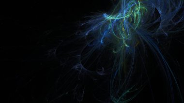 Fantezi kaotik renkli fraktal desen. Soyut Fraktal şekiller. 3D render resimde arka plan veya duvar kağıdı.