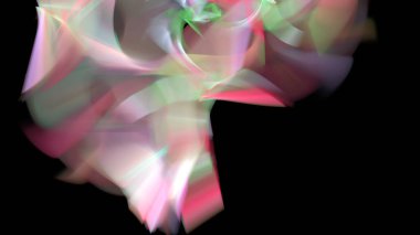 Fantezi kaotik renkli fraktal desen. Soyut Fraktal şekiller. 3D render resimde arka plan veya duvar kağıdı.