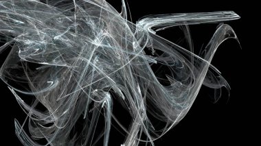 Fantezi kaotik renkli fraktal desen. Soyut Fraktal şekiller. 3D render resimde arka plan veya duvar kağıdı.