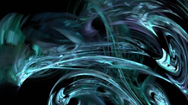 Fantezi kaotik renkli fraktal desen. Soyut Fraktal şekiller. 3D render resimde arka plan veya duvar kağıdı.