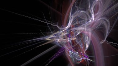 Fantezi kaotik renkli fraktal desen. Soyut Fraktal şekiller. 3D render resimde arka plan veya duvar kağıdı.