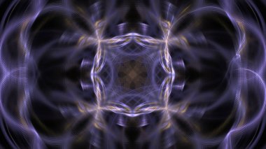 Fantezi kaotik renkli fraktal desen. Soyut Fraktal şekiller. 3D render resimde arka plan veya duvar kağıdı.