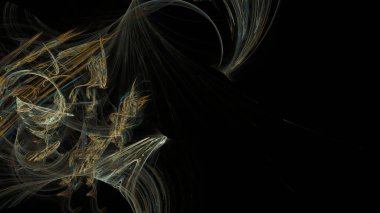 Fantezi kaotik renkli fraktal desen. Soyut Fraktal şekiller. 3D render resimde arka plan veya duvar kağıdı.