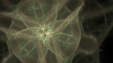 Fantezi kaotik renkli fraktal desen. Soyut Fraktal şekiller. 3D render resimde arka plan veya duvar kağıdı.