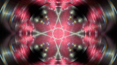 Fantezi kaotik renkli fraktal desen. Soyut Fraktal şekiller. 3D render resimde arka plan veya duvar kağıdı.