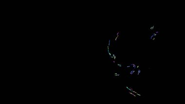 Fantezi kaotik renkli fraktal desen. Soyut Fraktal şekiller. 3D render resimde arka plan veya duvar kağıdı.